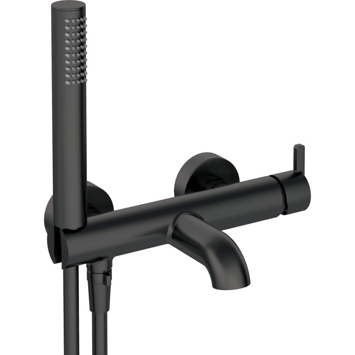 BATERIA WANNOWA Z ZESTAWEM PRYSZNICOWYM NERO BQS N11M