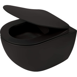 MISKA WC Z DESKĄ BEZKOŁNIERZOWA NERO NERO CDEDNZPW