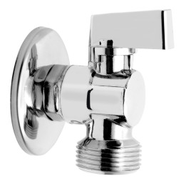 ZAWÓR KULOWY KĄTOWY Z ALUMINIOWYM UCHWYTEM Z ROZETĄ, Z ZAWOREM ZWROTNYM 1-2"X3-4"