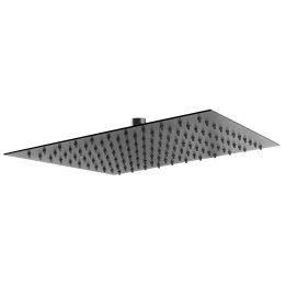 ULTRACIENKA KWADRATOWA DESZCZOWNICA 30CM CZARNA STAL NIERDZEWNA SLIM