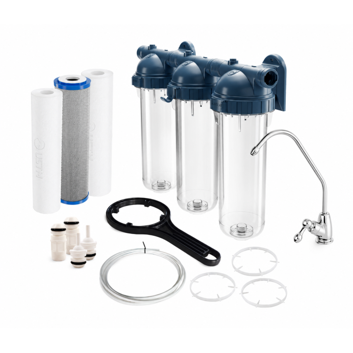 Zestaw filtrów do wody z korpusem podzlewozmywakowy 1" aqua 3