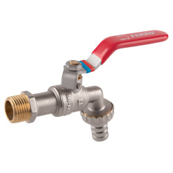 Zawór kulowy czerpalny z metalową złączką, 1-2", f-comfort