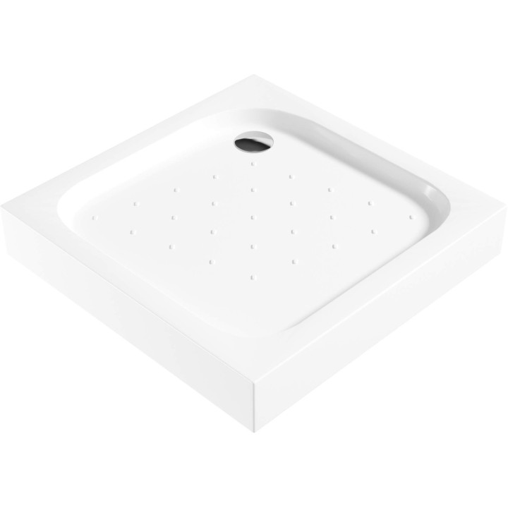 BRODZIK AKRYLOWY KWADRATOWY 90X90 CM BIAŁY KTC 041B
