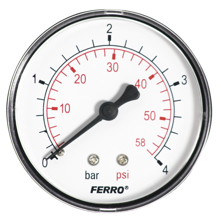 MANOMETR 63 MM 1-4" AKSJALNY 0-4 BAR