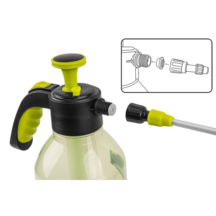 Opryskiwacz ciśnieniowy 2l AQUA SPRAY CLEAR + lanca Bradas