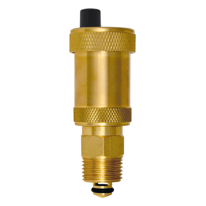 Odpowietrznik automatyczny prosty 1-2" z zaworem stopowym – Ferro