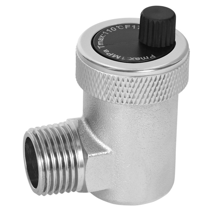 Odpowietrznik automatyczny 1-2" kątowy, niklowany – Ferro