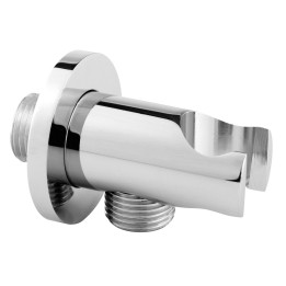 PRZYŁĄCZE KĄTOWE DO WĘŻA NATRYSKOWEGO Z UCHWYTEM 1/2", CHROM