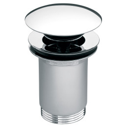 Rotondo zawór spustowy z przelewem, click-clack, 5/4", chrom