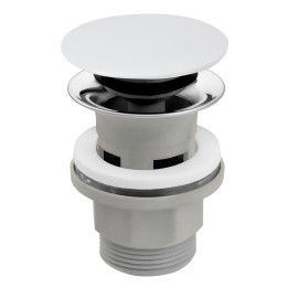Zawór spustowy z przelewem, click-clack, 5/4", PP, ceramiczny