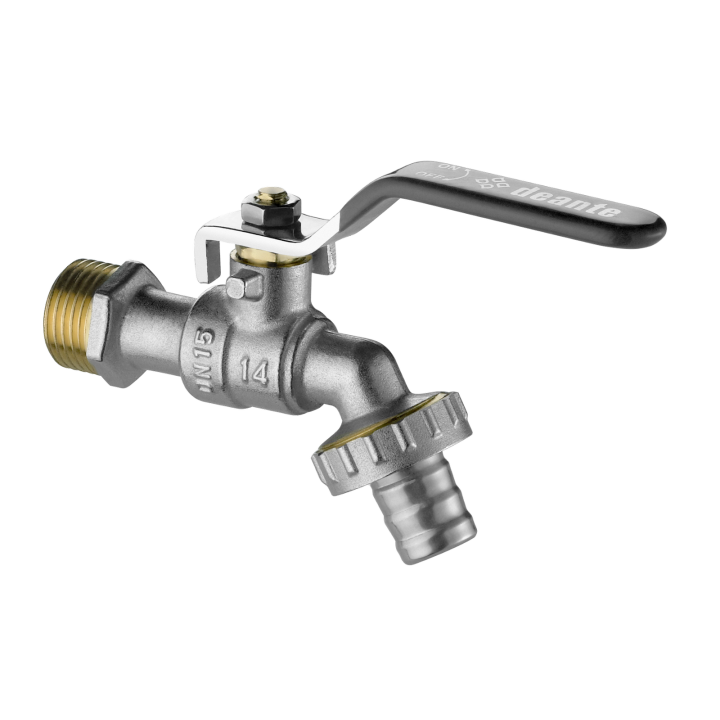 Zawór kulowy czerpalny ogrodowy z adapterami - 1/2" chrom VFA