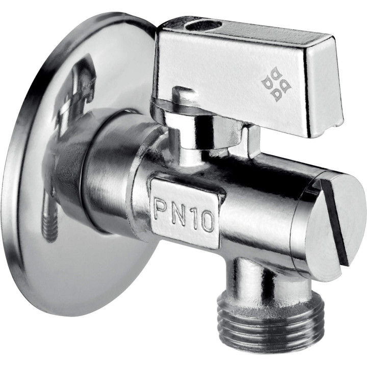 Zawór kątowy do podłączenia spłuczki WC 1/2" - 1/2" chrom VFA