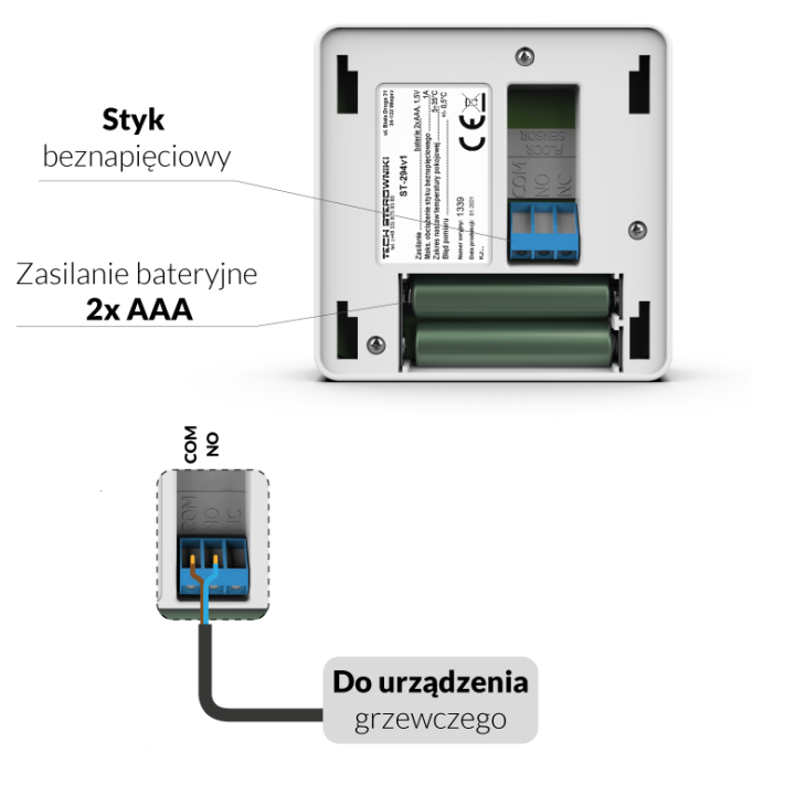 Regulatory dwustanowe - ST-294 v1 biały – Tech Sterowniki