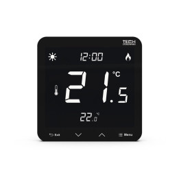 Bezprzewodowy zasilany 230V regulator pokojowy dwustanowy (panel