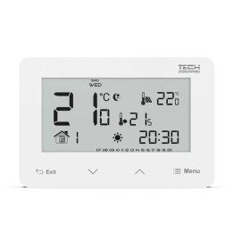 Przewodowy zasilany 230V regulator pokojowy dwustanowy (panel