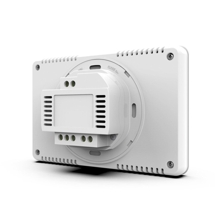 PRZEWODOWY ZASILANY 230V REGULATOR POKOJOWY DWUSTANOWY (PANEL PRZEDNI ZE SZKŁA) ST-293Z v3 BIAŁY
