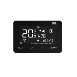 Przewodowy zasilany 230V regulator pokojowy dwustanowy (panel