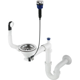 SYFON DO ZLEWOZMYWAKA GRANITOWEGO 1-KOMOROWEGO - SPACE-SAvER STAL ZXY 9972
