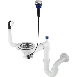 SYFON DO ZLEWOZMYWAKA GRANITOWEGO 1-KOMOROWEGO - SPACE-SAvER STAL ZXY 9972