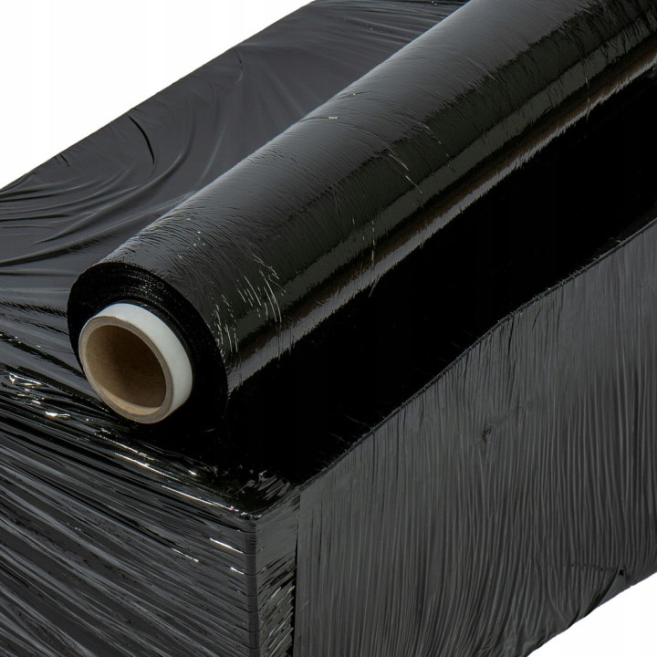 Folia stretch czarna XL 2KG