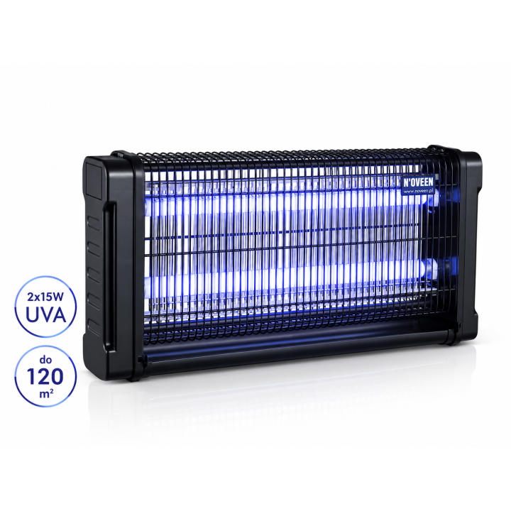 Lampa owadobójcza Noveen IKN30 black 2X15 WAT