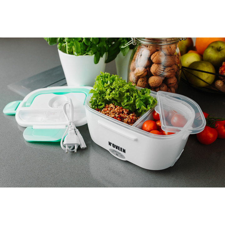 Lunch Box Noveen LB330 Mint Pojemnik Elektryczny 230V Podgrzewany