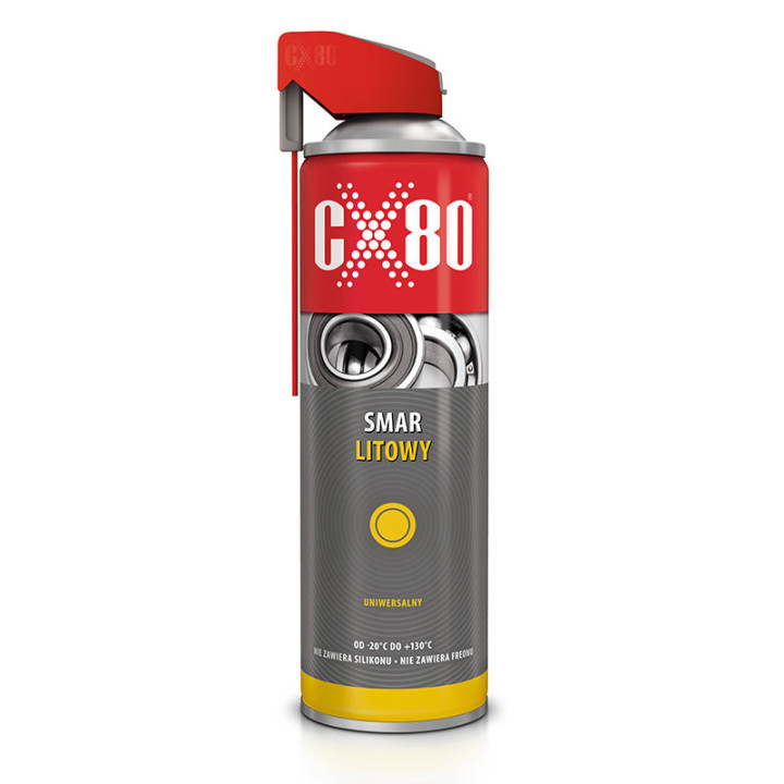 CX80 smar litowy 500ML spray - smar premium do trudnych warunków