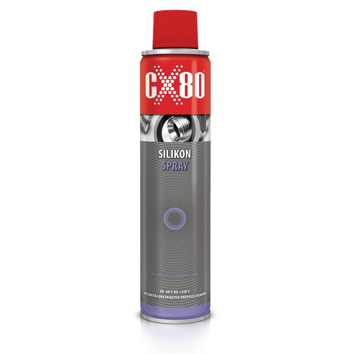 CX80 - silikon spray 300ML NSFH1 smar do tworzyw sztucznych i