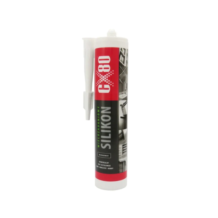 CX80 silikon bezbarwny uniwersalny 310 ml - profesjonalny