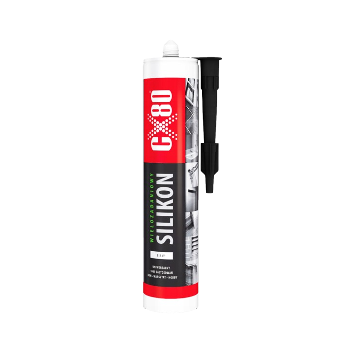 CX80 silikon biały 310ML - profesjonalny uszczelniacz budowlany