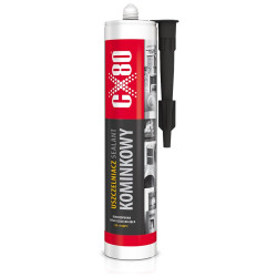CX80 uszczelniacz kominkowy 300ML ognioodporna masa na wysokie temperatury premium