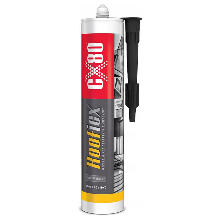 CX80 rooficx uszczelniacz dekarski 300ML bezbarwny przezroczysty