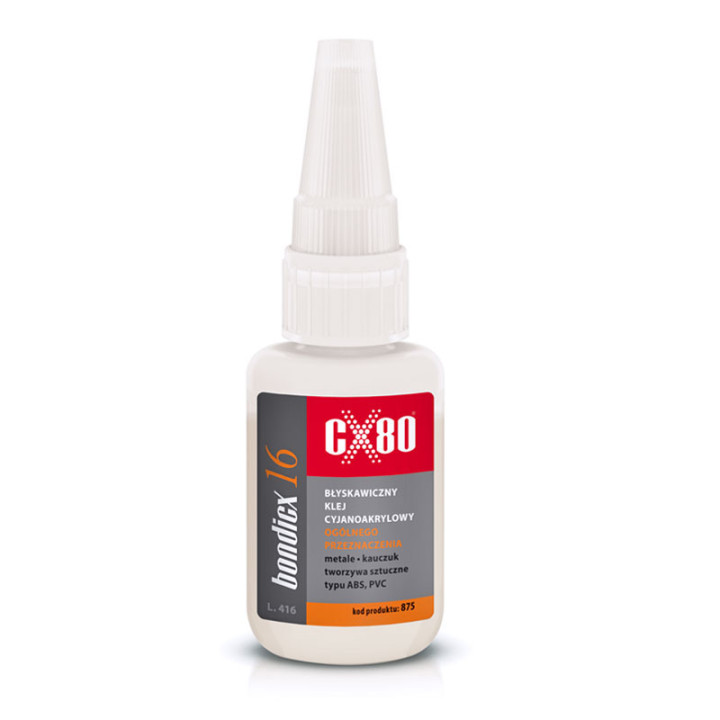 CX80 bondicx 16 20G klej cyjanoakrylowy premium do metali i