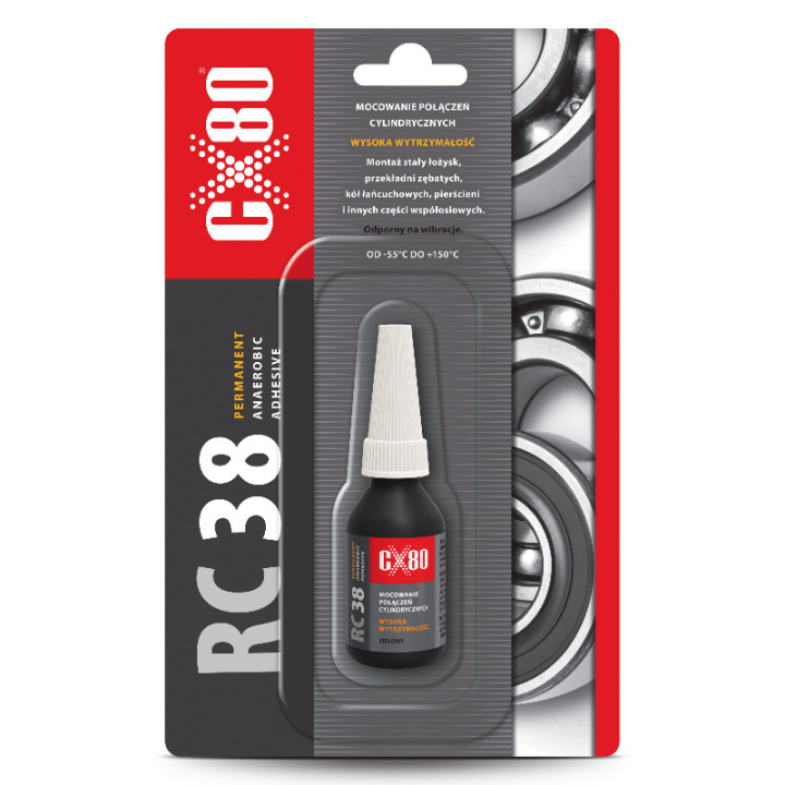 CX80 RC38 klej anaerobowy 10ML - mocowanie łożysk i pierścieni