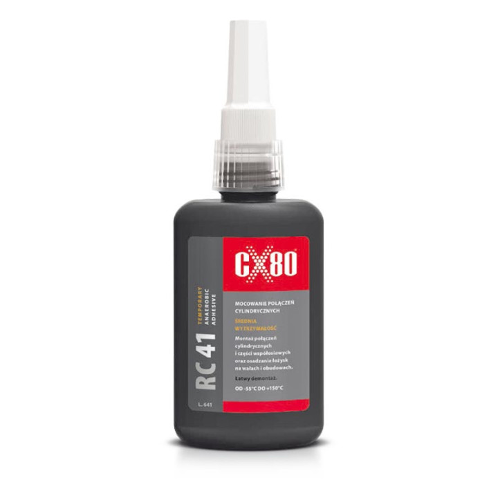 CX80 RC41 klej anaerobowy 50ML do części walcowatych - mocno