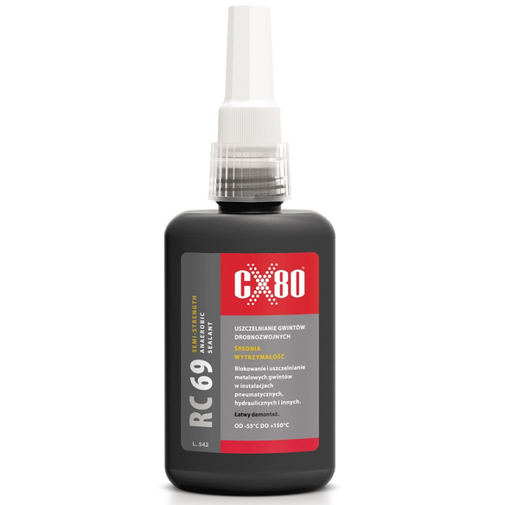 CX80 RC69 50ML brązowy uszczelniacz do gwintów metalowych