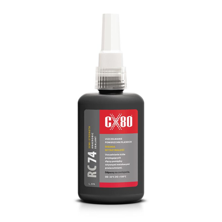 CX80 RC74 50ML pomarańczowy - klej anaerobowy do płaskich