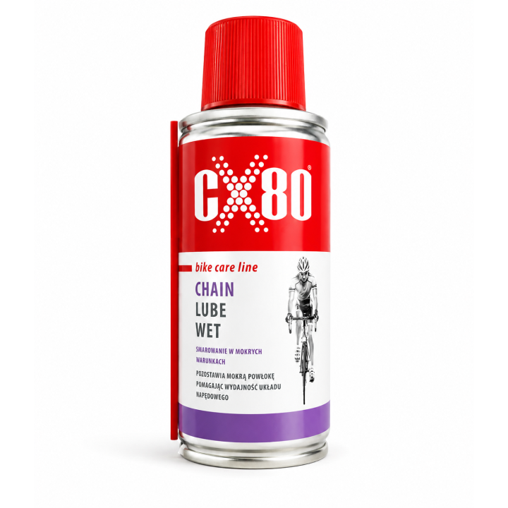 CX80 bike chain lube WET 150ML - mokry smar - wydajność i ochrona