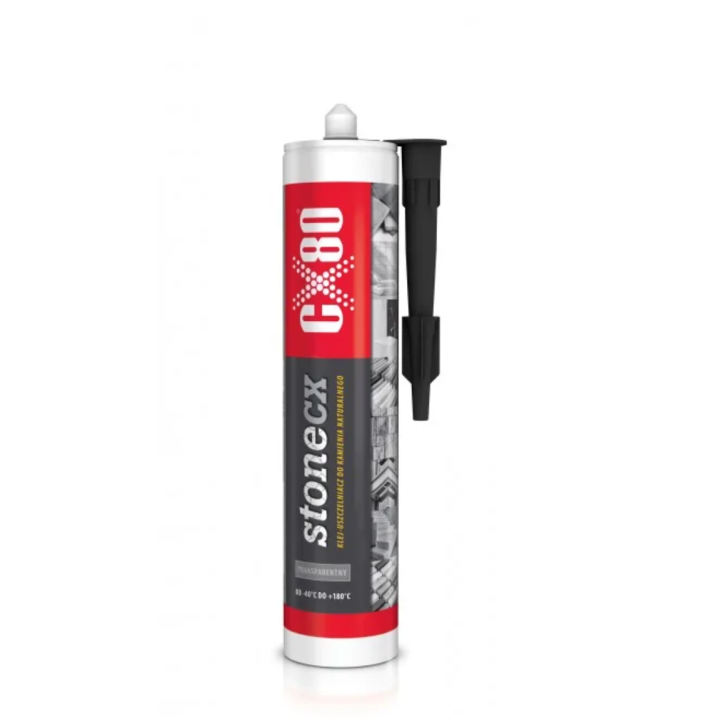 CX80 stonecx klej szczeliwo do kamienia bezbarwny 300ML