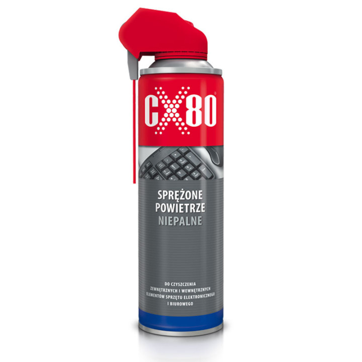 CX80 sprężone powietrze niepalne 500ML - czyszczenie elektroniki