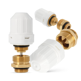Zawór termostatyczny do rozdzielacza M30X1.5 + nypel 1/2X3/4"