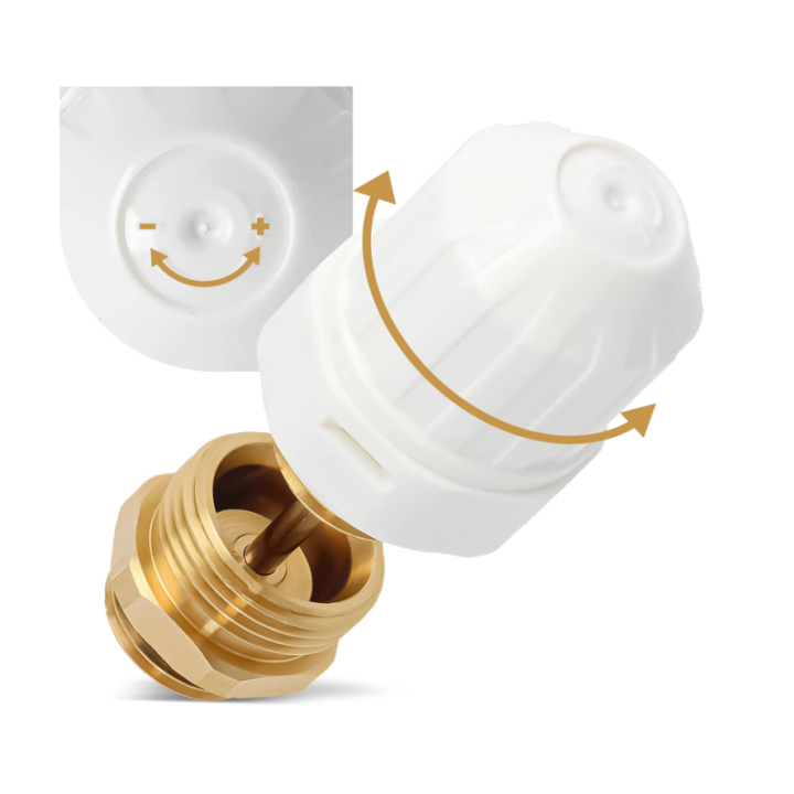Zawór termostatyczny do rozdzielacza M30X1.5 + nypel 1/2X3/4"