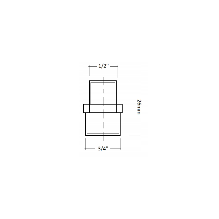Zawór termostatyczny do rozdzielacza M30X1.5 + nypel 1/2X3/4"