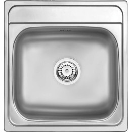 Zlewozmywak stalowy 1-komorowy dekor stal ZHM 3100 – Deante