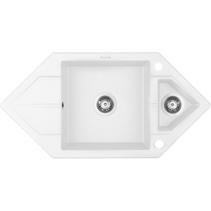 Zlewozmywak granitowy 1.5-komorowy z ociekaczem - Space-Saver
