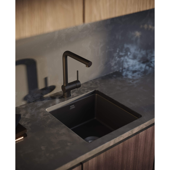 Zlewozmywak ceramiczny 1-komorowy nero stal ZCB N103 – Deante