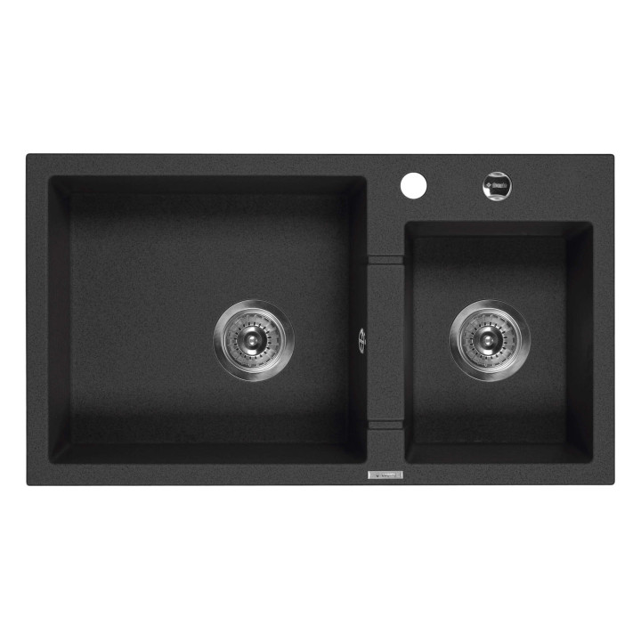 Zlewozmywak granitowy 2-komorowy - Space-Saver