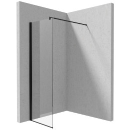Ścianka prysznicowa / walk-in systemu Kerria Plus 70 cm nero KTS