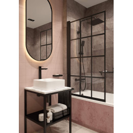 Parawan nawannowy 80x140 cm nero KTJ N72P – Deante