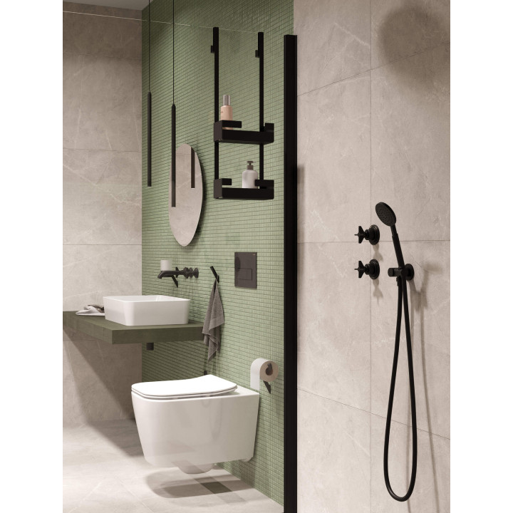 Zestaw WC podtynkowy 6 w 1 biały nero CDYN6ZPW